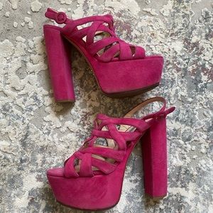 Prada platform heels